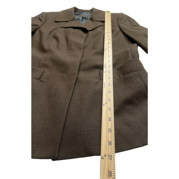 Missoni Loro Piana Wool Blazer Womens 42 US 6 Brown Italy Luxury Button Jacket - Picture 10 of 14